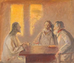 Le Christ à Emmaüs - Michael Peter Ancher